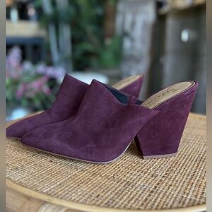 Burgundy Women's Heels mules